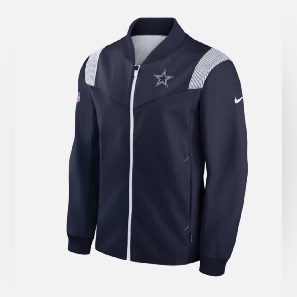 Nike NFL Dallas Cowboys Coaches Sideline Full-Zip Navy Jacket Men's Size XXL 2XL